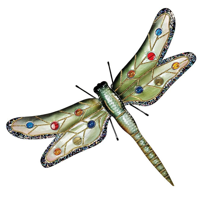OVERSIZED METAL DRAGONFLY PLAQUE