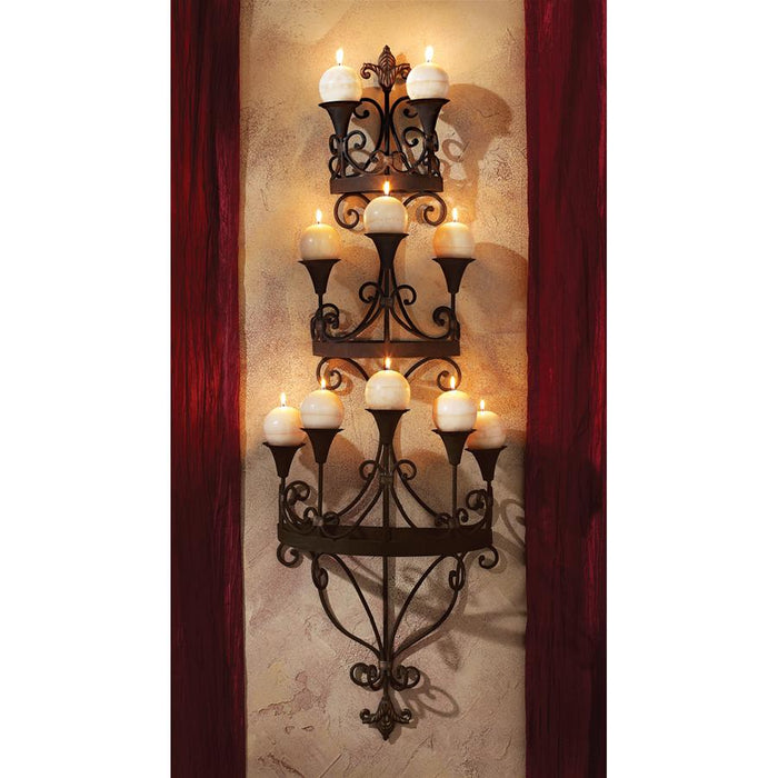 CARBONNE CANDLE CHANDELIER WALL SCONCE