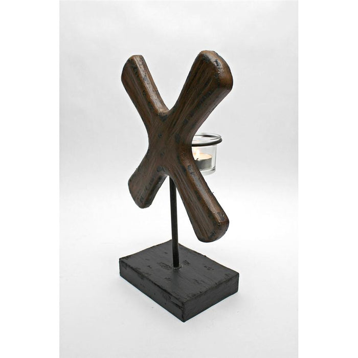 X FORM 11IN CANDLEHOLDER ON BASE