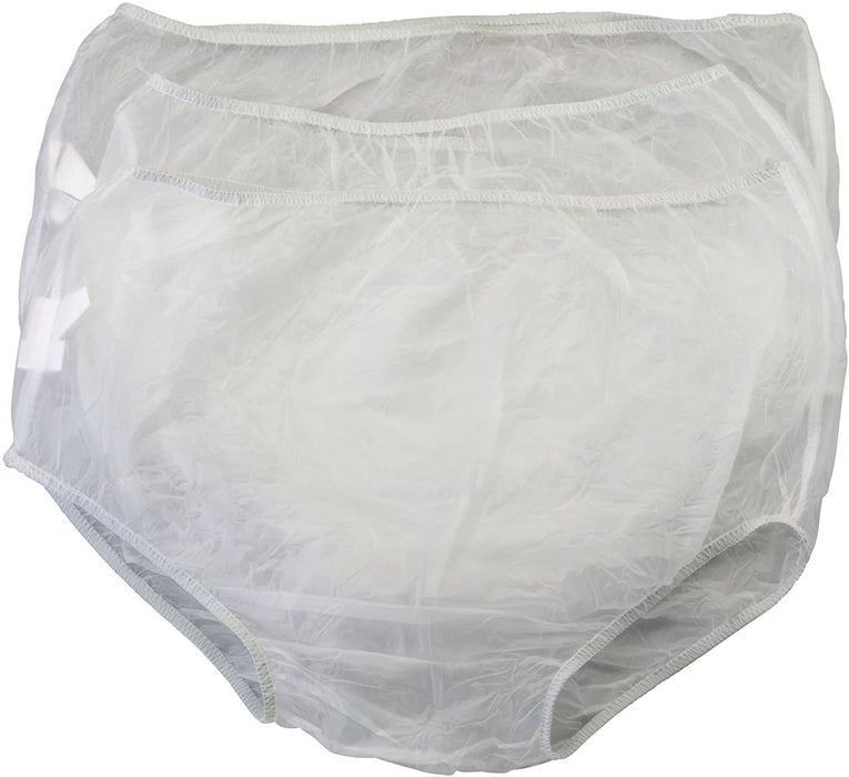 Vinyl Waterproof Incontinence Underpants, 3 Pair