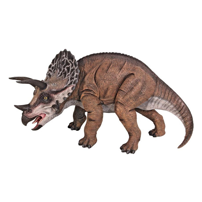 TRICERATOPS SCALED DINOSAUR STATUE
