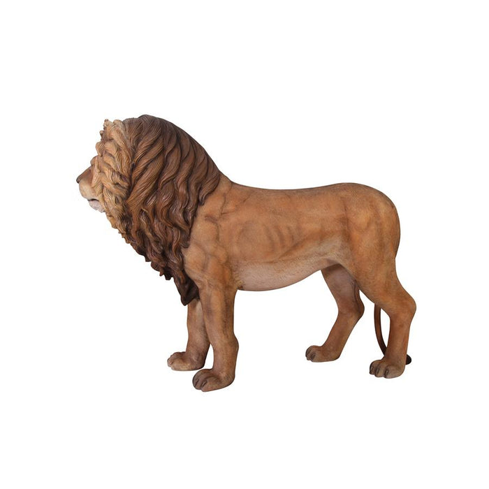 LIFE SIZE KING OF THE LIONS STATUE