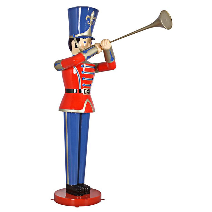 GIANT TRUMPETING SOLDIER STATUE