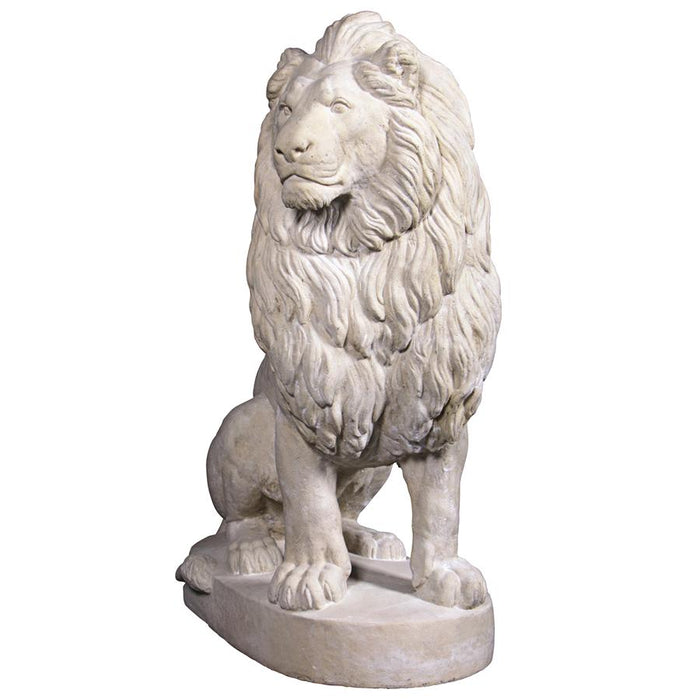 STATELY CHATEAU LION STATUE LEFT