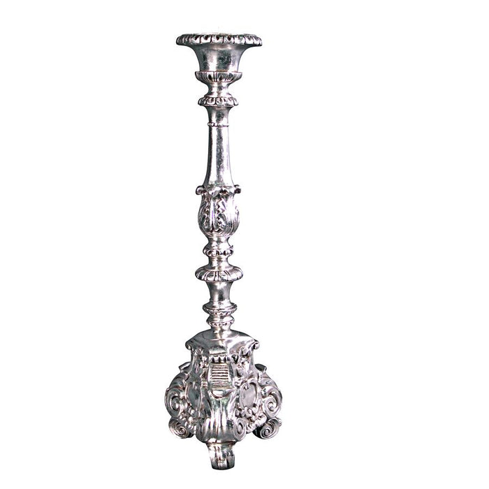 GRANDE SCROLL FOOTED CANDLESTICK