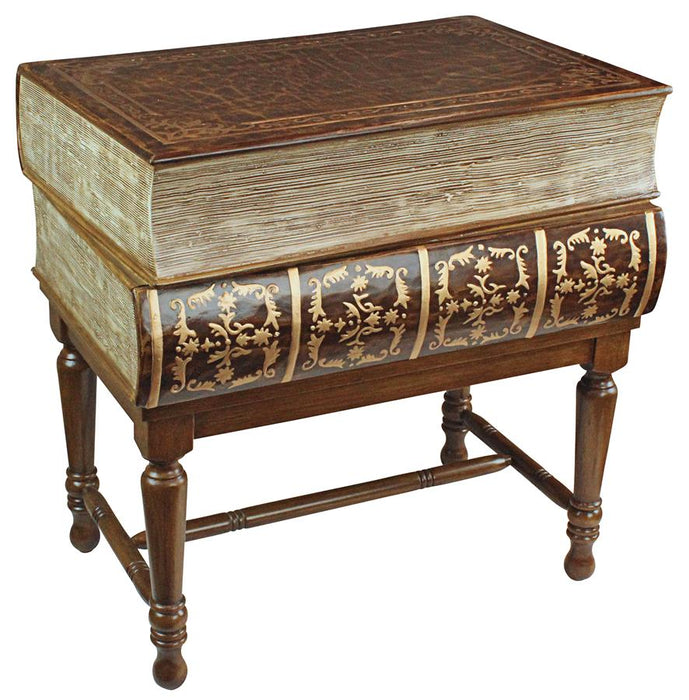 STACKED BOOKS OF SHAKESPEARE SIDE TABLE