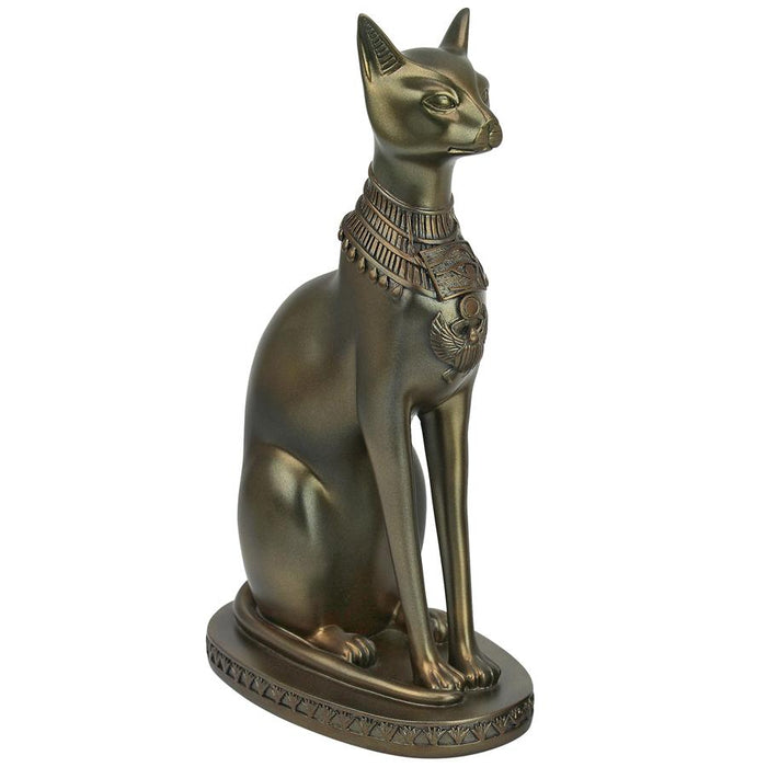 LARGE BASTET CAT GODDESS OF ANCIENT EGYPT STATUE