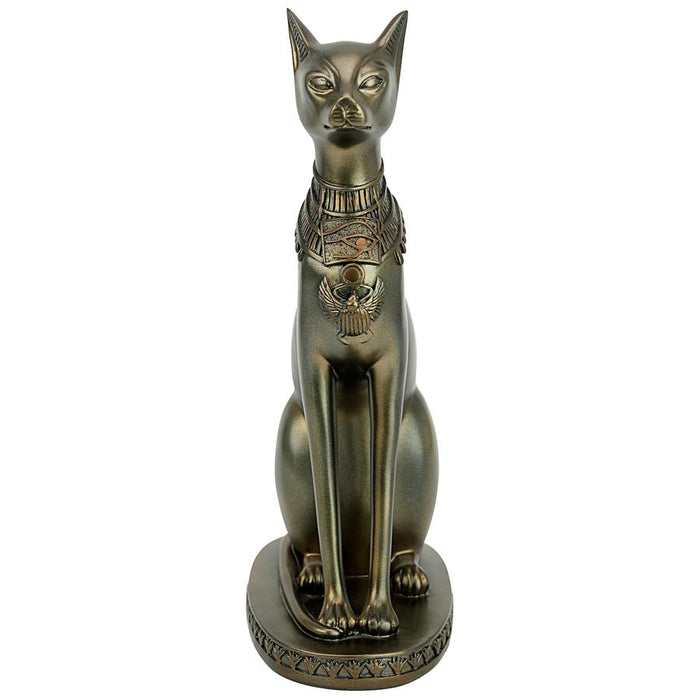 LARGE BASTET CAT GODDESS OF ANCIENT EGYPT STATUE