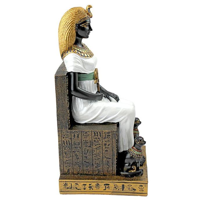 QUEEN CLEOPATRA ON THRONE STATUE