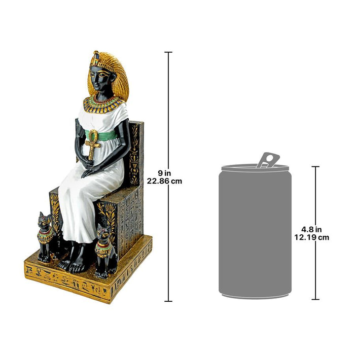 QUEEN CLEOPATRA ON THRONE STATUE
