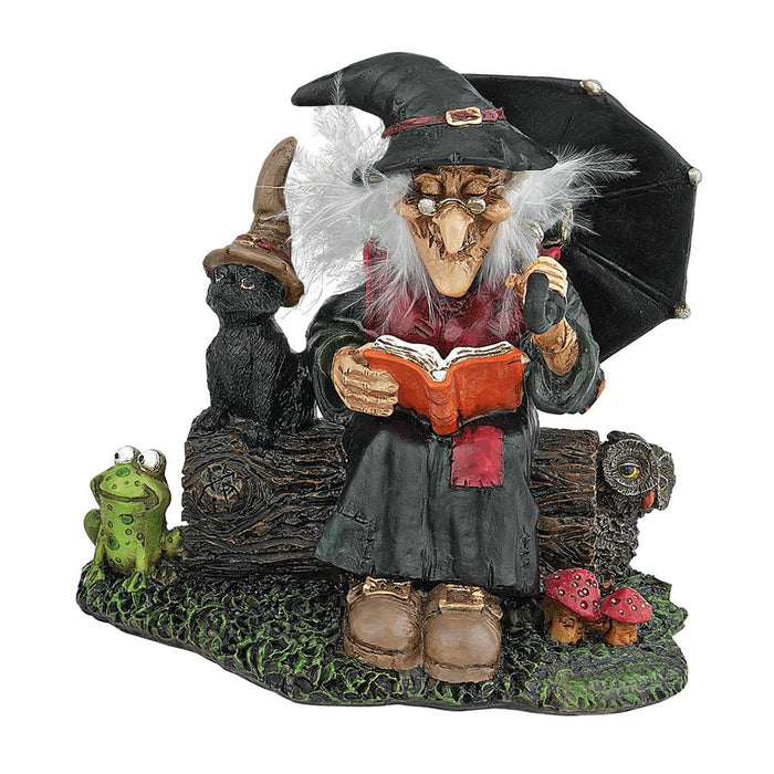 BOOK OF SPELLS WITCH STATUE