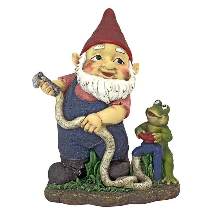 FIREFIGHTER FRANZ & FROG GNOME STATUE