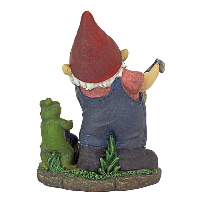 FIREFIGHTER FRANZ & FROG GNOME STATUE