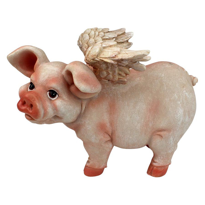 FLYING PIG STATUE STANDING