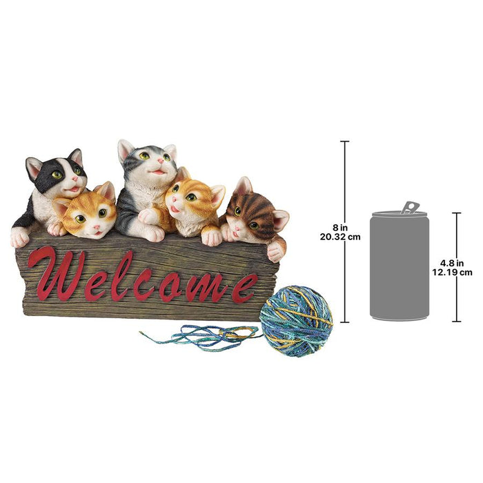 KITTEN KABOODLE WELCOME SIGN