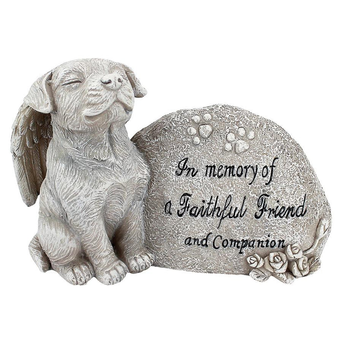 FOREVER IN OUR HEARTS DOG STATUE