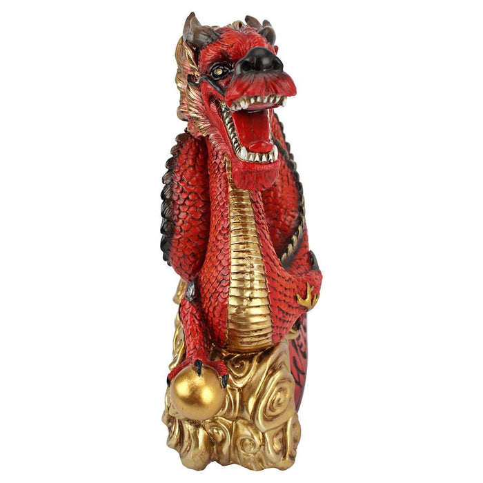 ASIAN DRAGON WELCOME STATUE