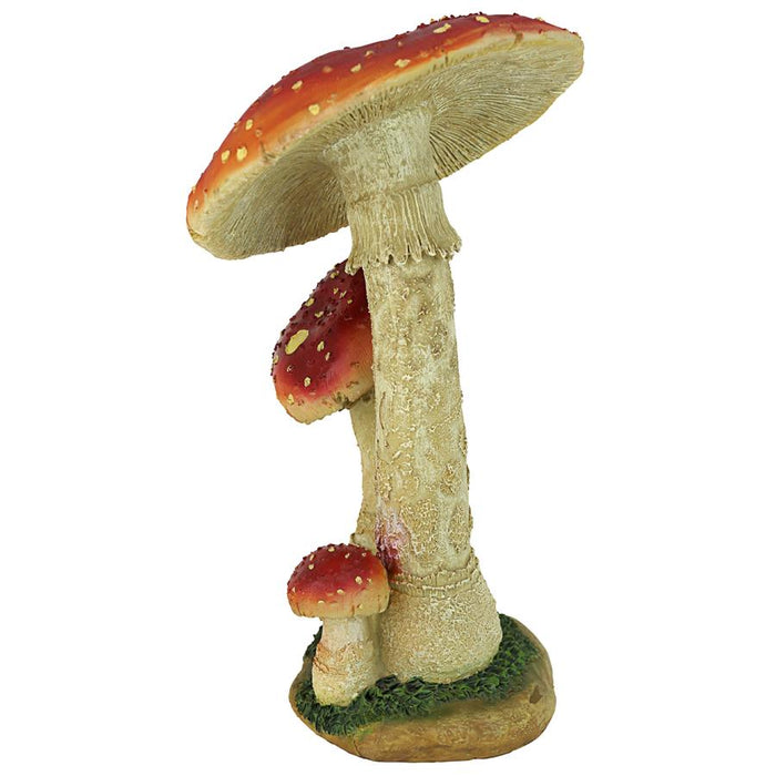 MYSTIC FOREST RED MUSHROOMS STATUE