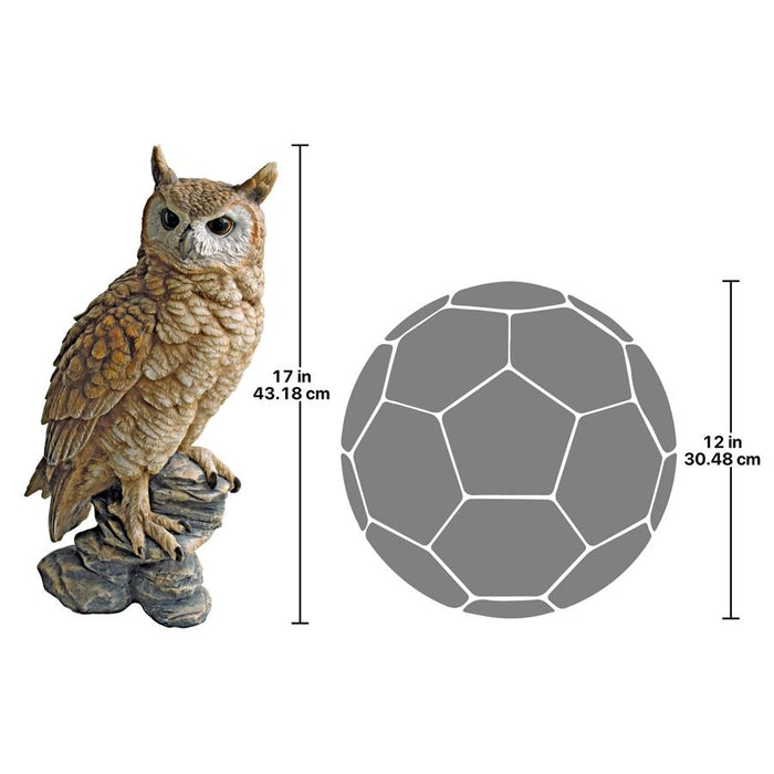 PERCHING FOREST OWL STATUE