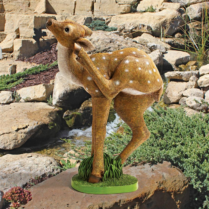 OUT FROM THE THICKET BABY DEER STATUE