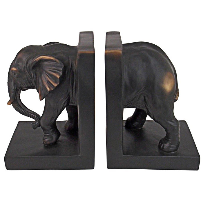 ELEPHANT BOOKEND PAIR