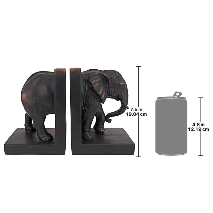 ELEPHANT BOOKEND PAIR