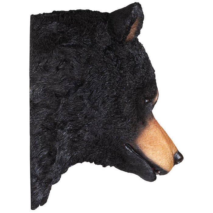 AMERICAN BLACK BEAR SCULPTURAL WALL TROPHY