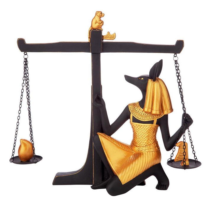 ANUBIS WEIGHING OF THE HEART STATUE