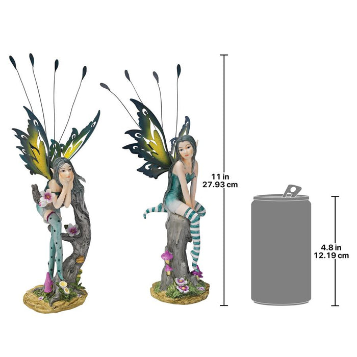 S/2 LOCHLOY HOUSE FAIRY STATUES