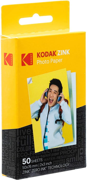 2"x3" Premium Zink Photo Paper (20 Sheets) Compatible with Kodak Smile, Kodak Step, PRINTOMATIC