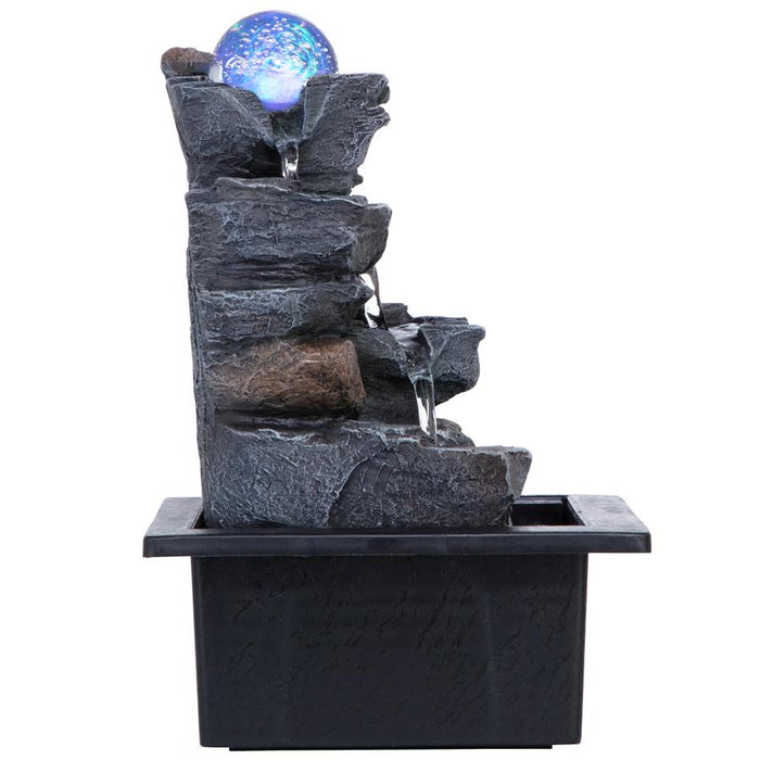 SPINNING ORB TABLETOP FOUNTAIN