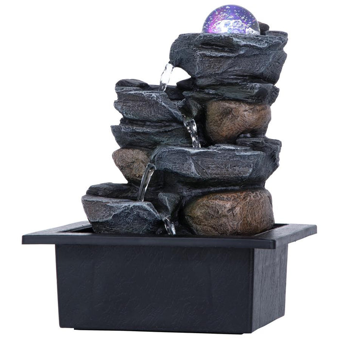 SPINNING ORB TABLETOP FOUNTAIN