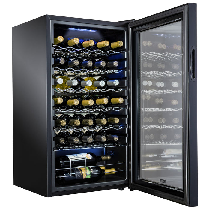 34 Bottle Wine Fridge w/Lock, Freestanding Wine Refrigerator