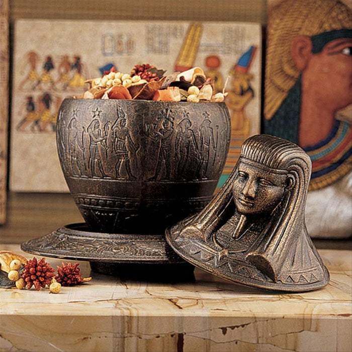 IMSETY EGYPTIAN JAR & PLATE