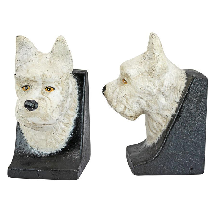 WEST HIGHLAND TERRIER BOOKEND PAIR