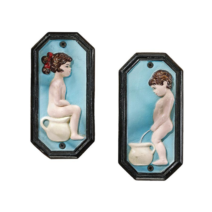 TINKLE TWINS CAST IRON PLAQUES