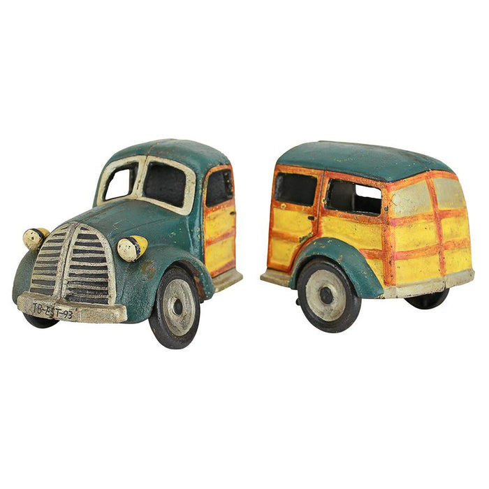 WOODIE WAGON CAST IRON BOOKEND SET