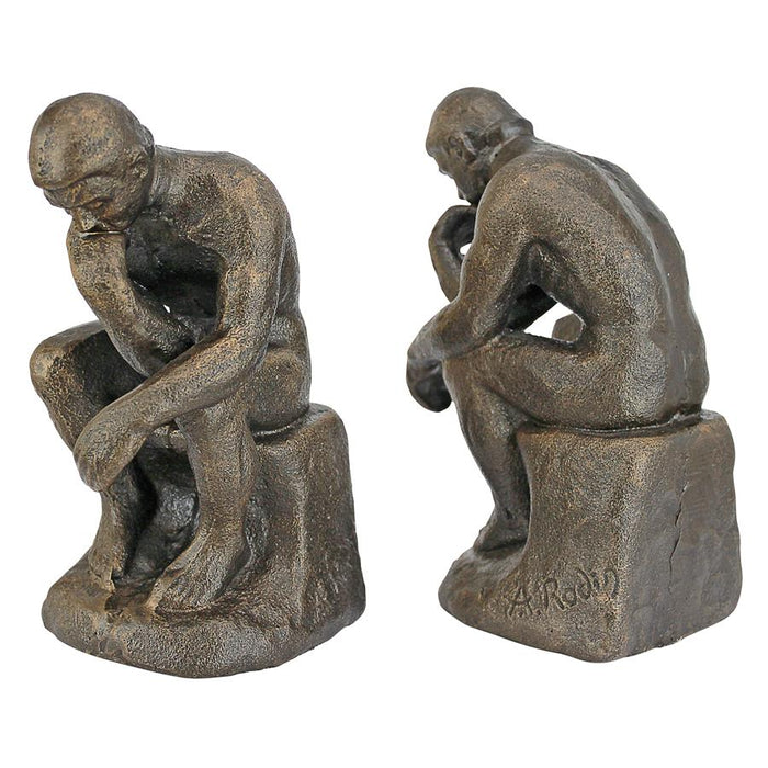 RODINS THINKER BOOKEND PAIR