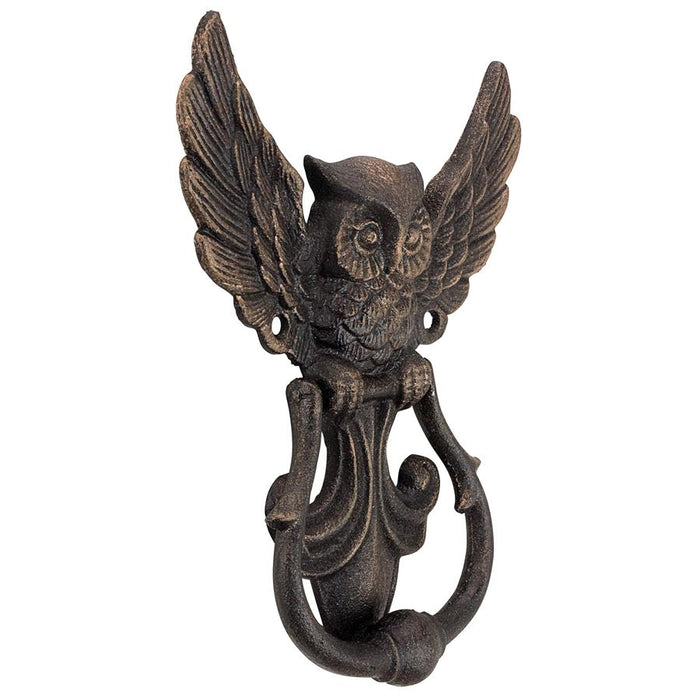 MYSTICAL SPIRIT OWL IRON DOOR KNOCKER