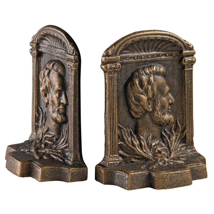 ABRAHAM LINCOLN CAST IRON BOOKEND SET