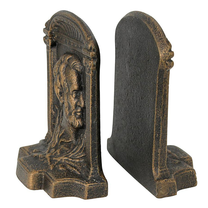ABRAHAM LINCOLN CAST IRON BOOKEND SET