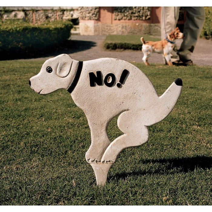LARGE NO PAUSING POOCH SIGN