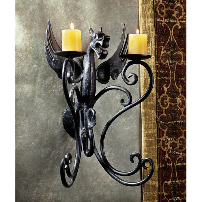 CASTLE DRAGON WALL SCONCE