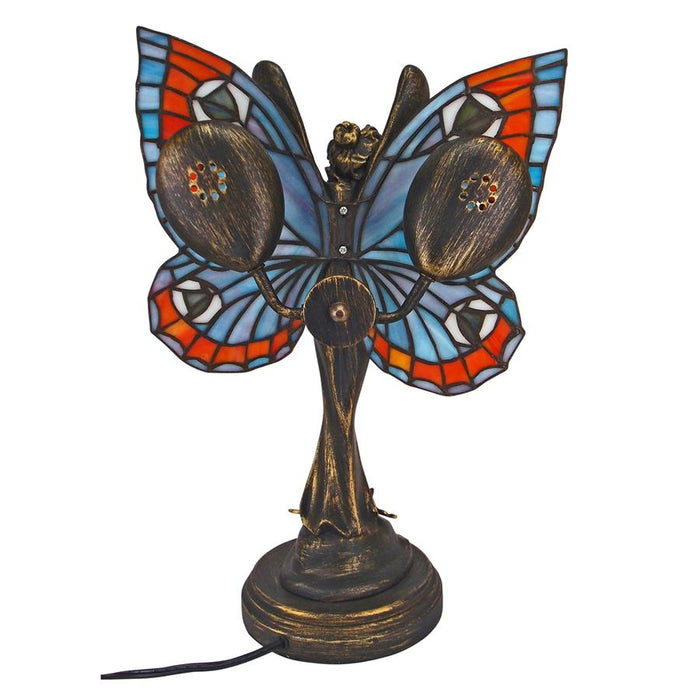 BUTTERFLY FAIRY STAINED GLASS LAMP