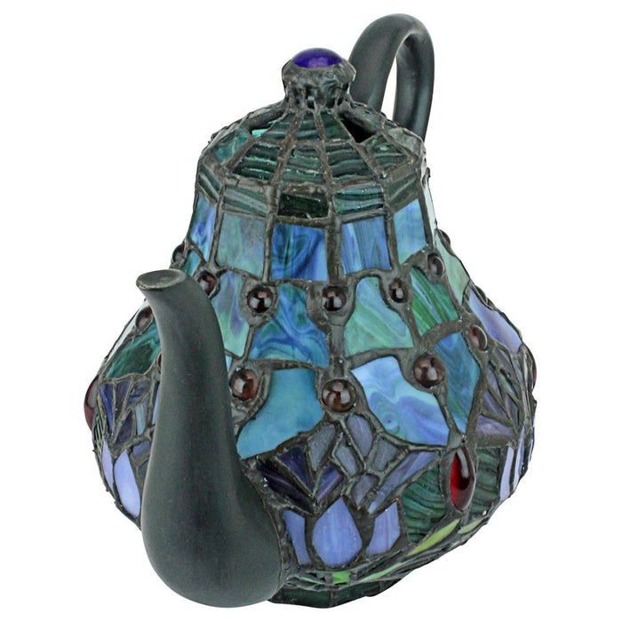 TEAPOT STAINED GLASS LAMP