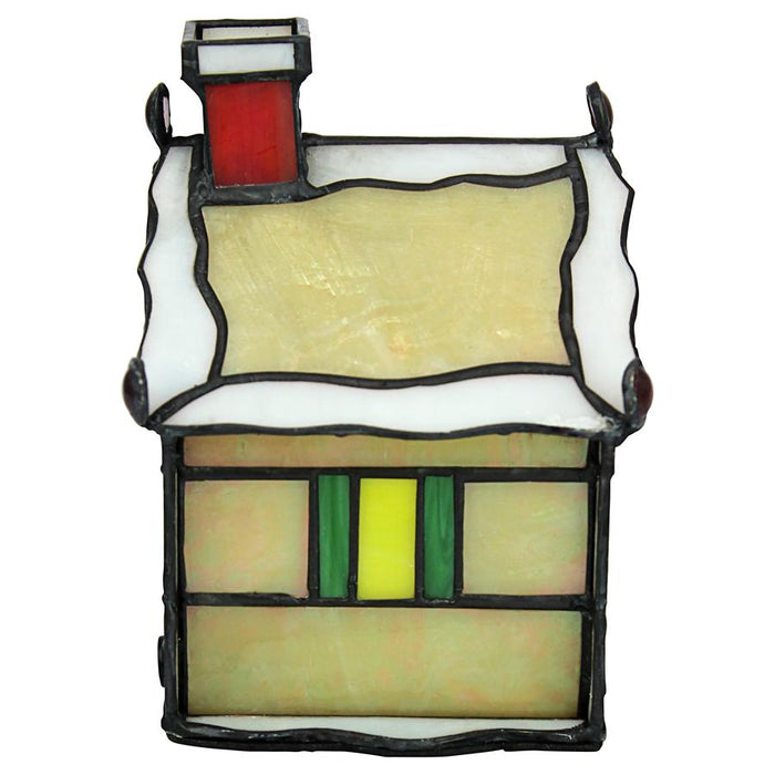 GINGERBREAD HOUSE STAINED GLASS LAMP