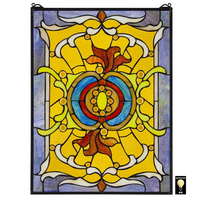 GILDED AGE STAINED GLASS WINDOW