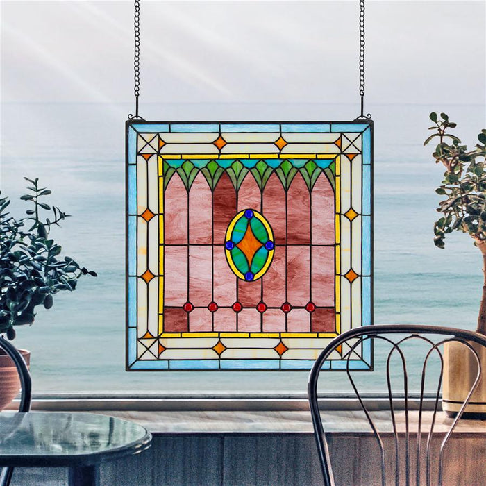 CRAFTSMAN STAINED GLASS WINDOW