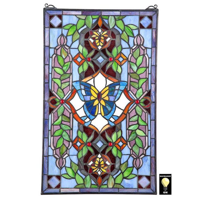 BUTTERFLY UTOPIA STAINED GLASS WINDOW
