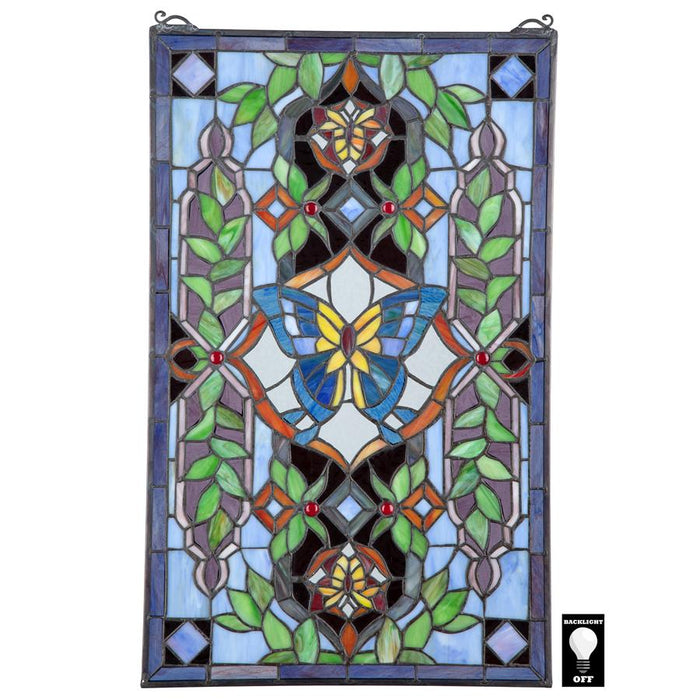 BUTTERFLY UTOPIA STAINED GLASS WINDOW